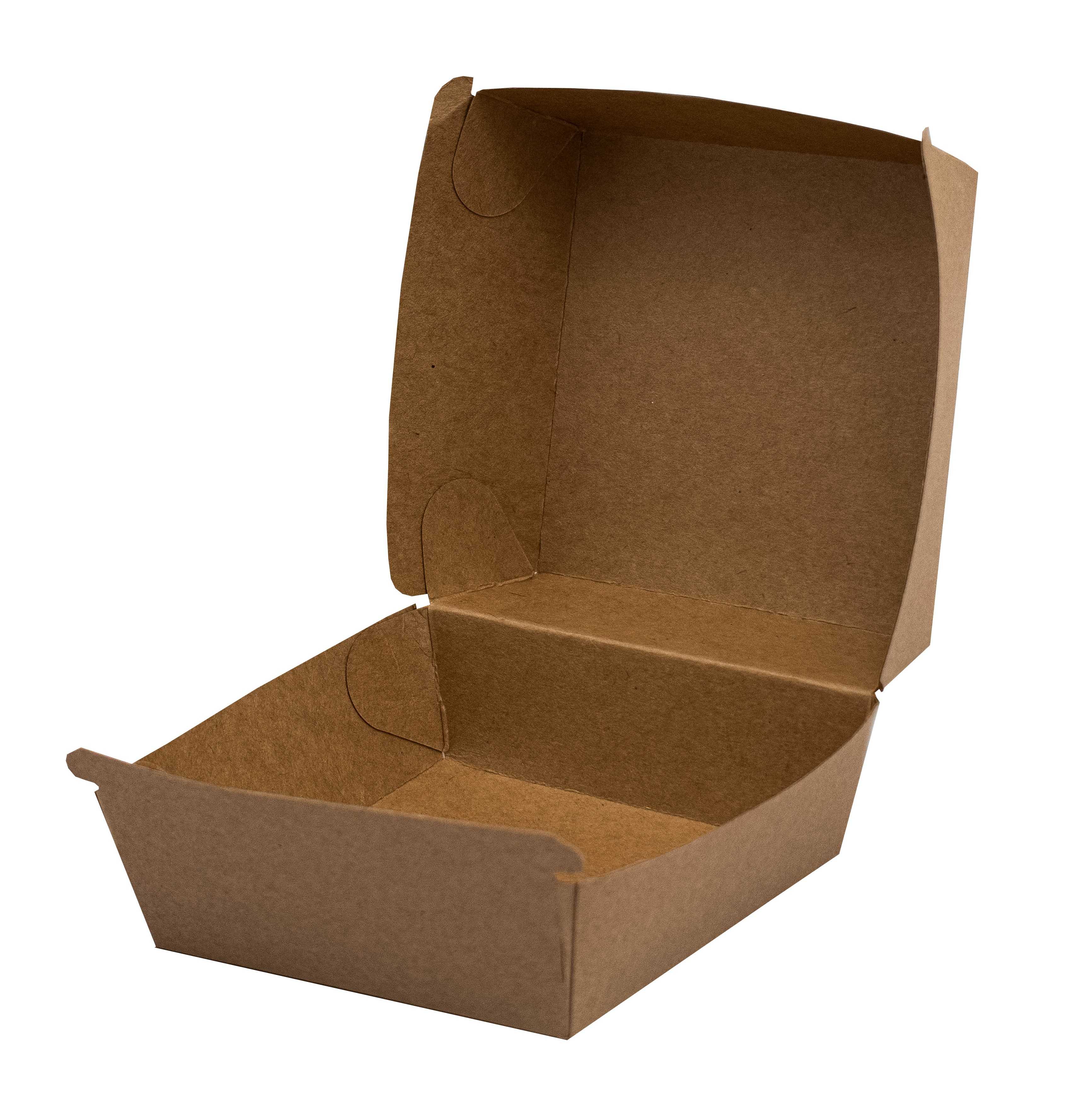 box na hamburger kraft, 145x145x83 mm (50 ks/balení)
