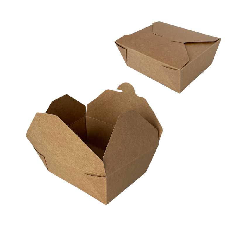 lunchbox 1 150 ml kraft, 150x120x65 mm (35 ks/balení)