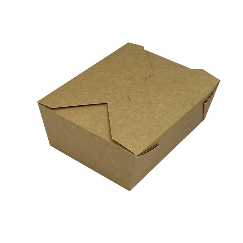 lunchbox 1 300 ml kraft, 170x138x65 mm (50 ks/balení)