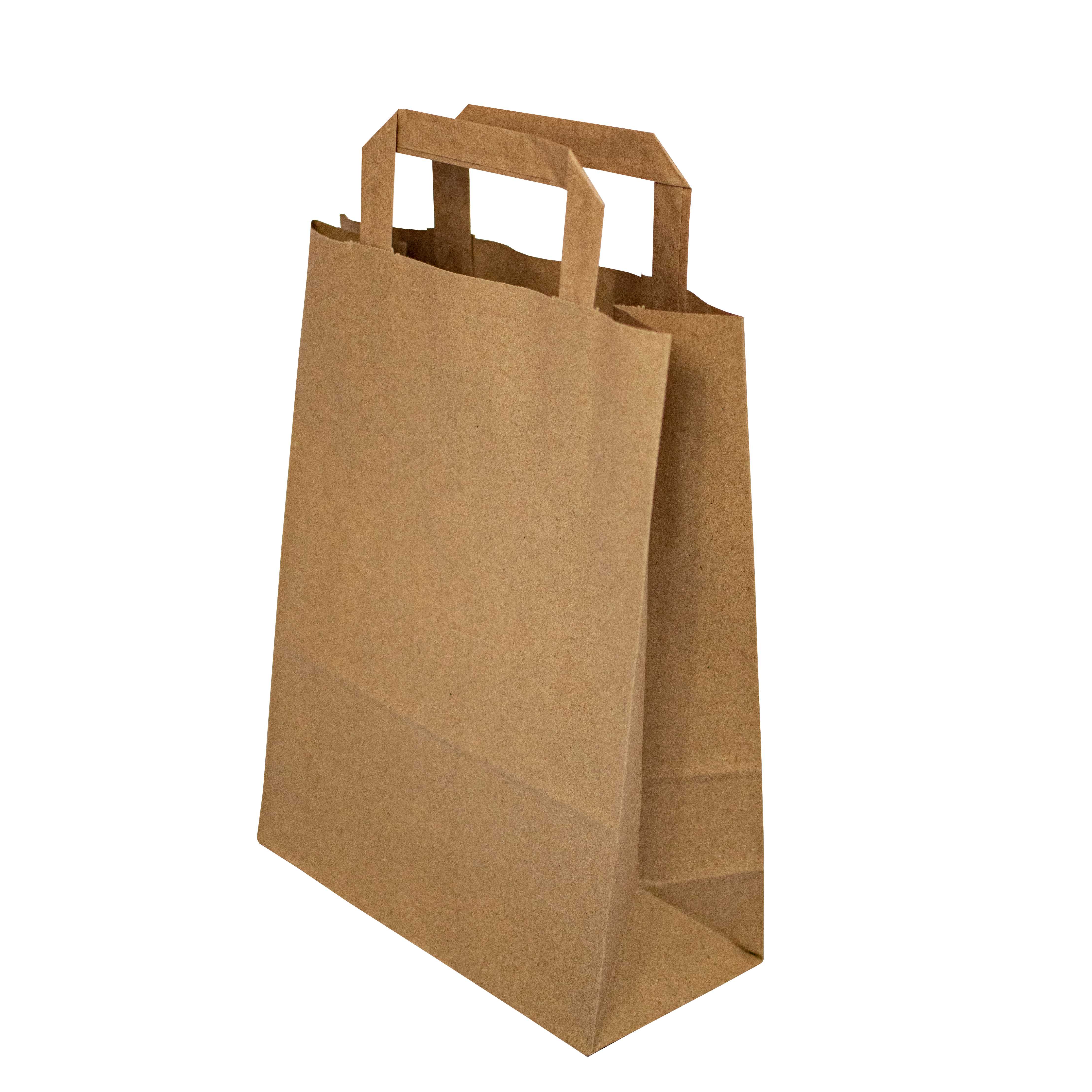 taška papírová hnědá 220x100x280 mm (50 ks/balení)