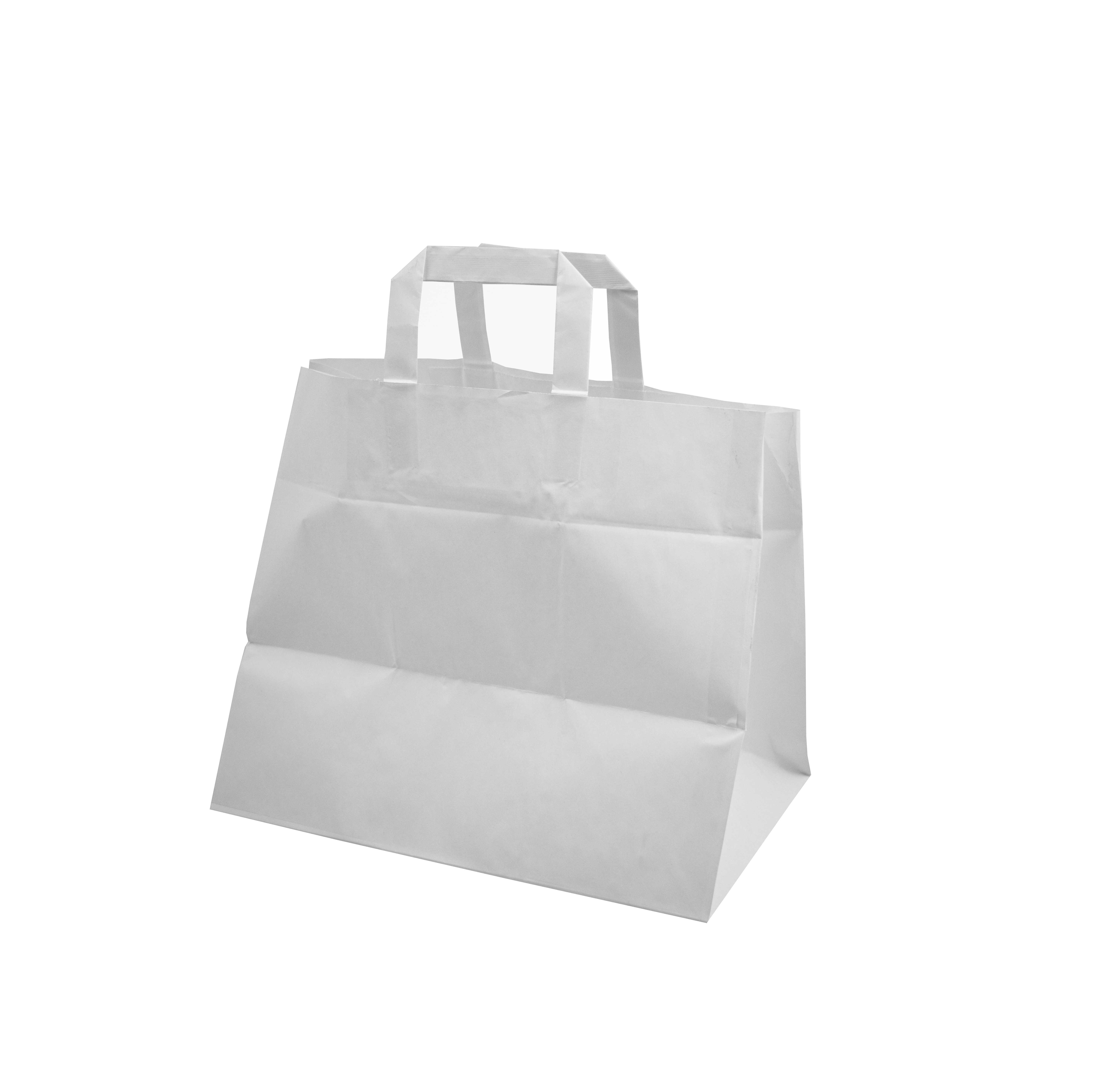 taška papírová 260x170x250 mm - bílá (50 ks/balení)