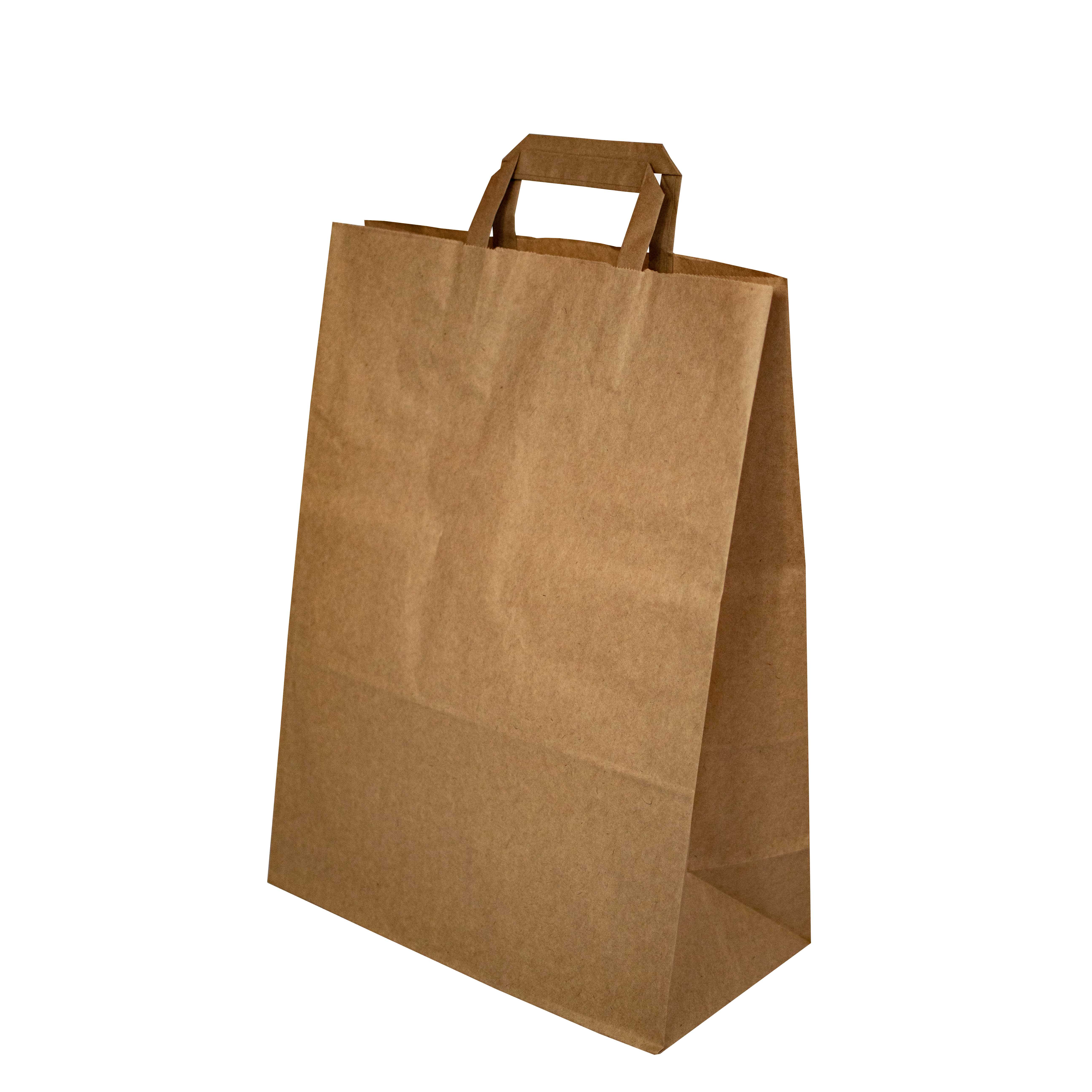 taška papírová hnědá 320x160x450 mm (50 ks/balení)