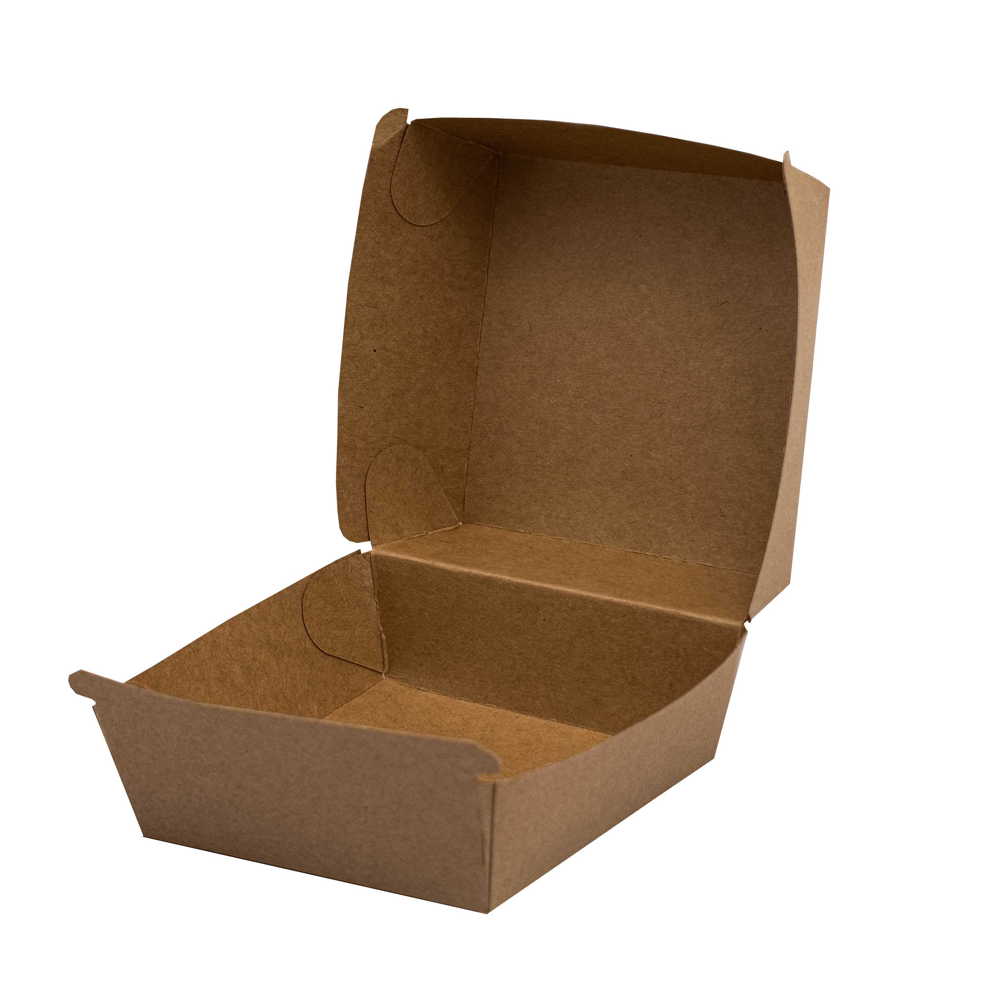 box na hamburger kraft, 110x110x77 mm (50 ks/balení)