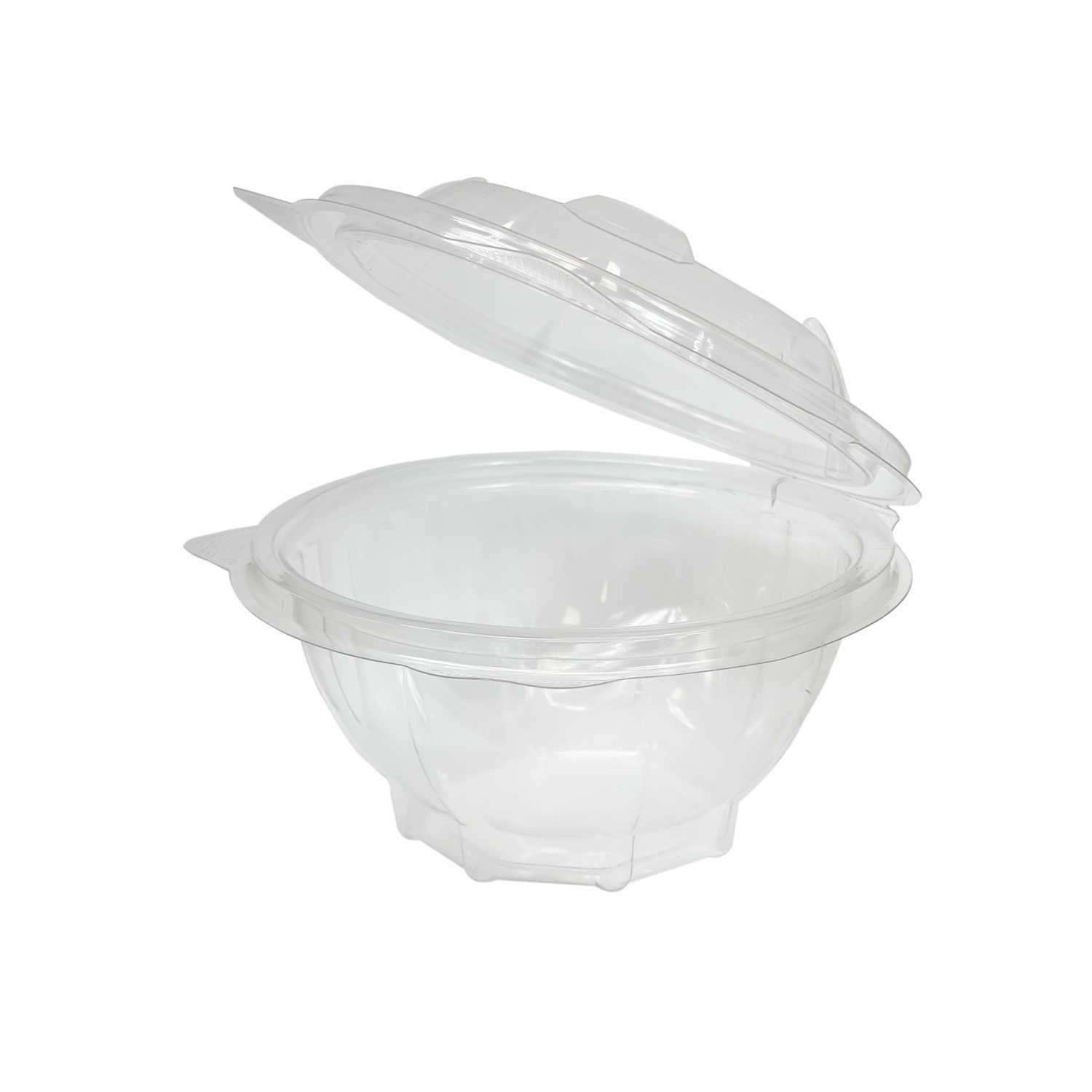 dóza kulatá 750 ml s integrovaným víkem, PET - transparentní (50 ks/balení)