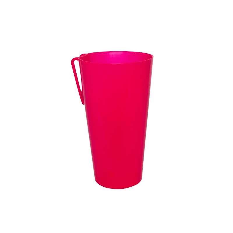 kelímek 500 ml, PP, křiklavě růžový (fluor) Vraťák s klipem
