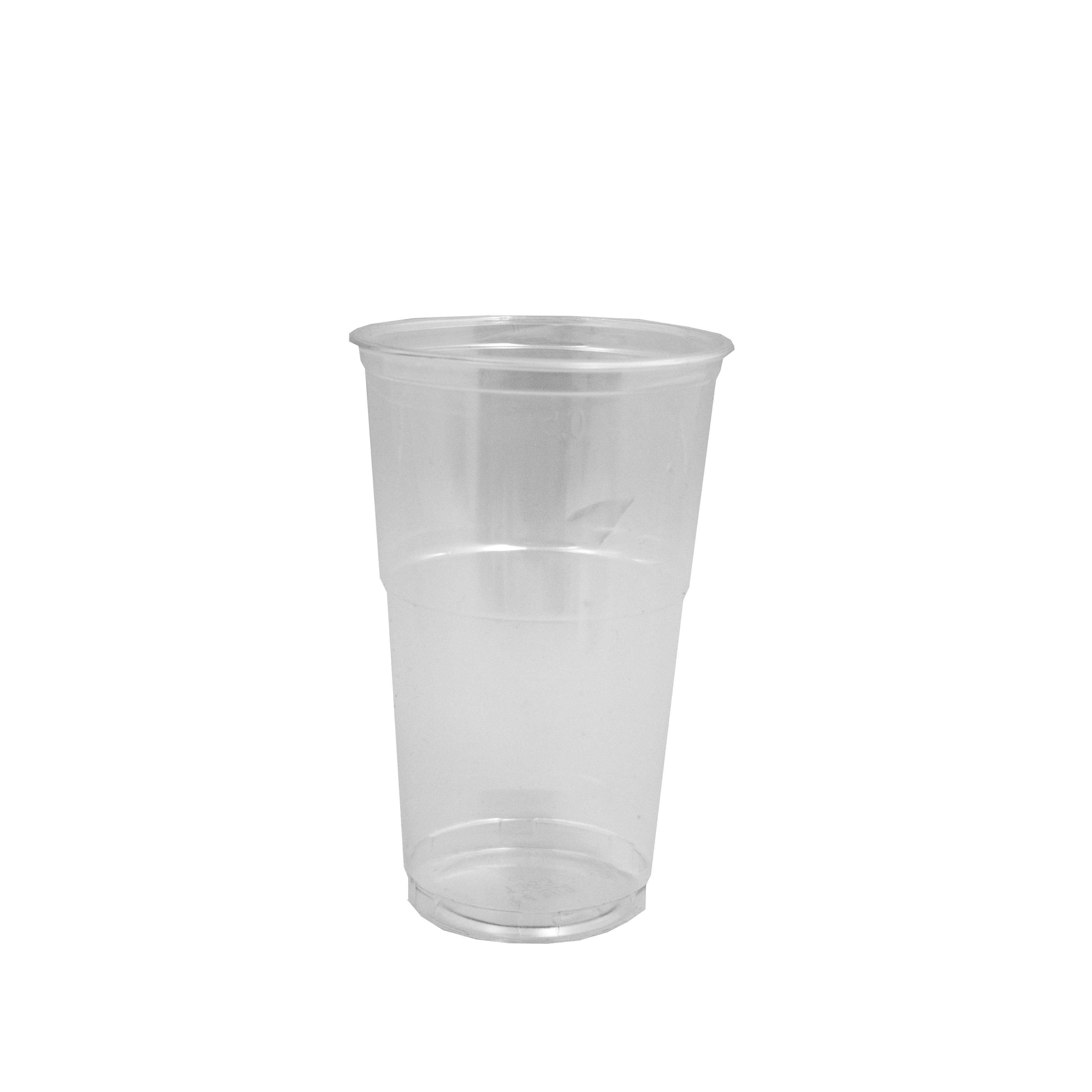 kelímek 500 ml, PP - transparentní, ryska 0,5l (50 ks/balení)