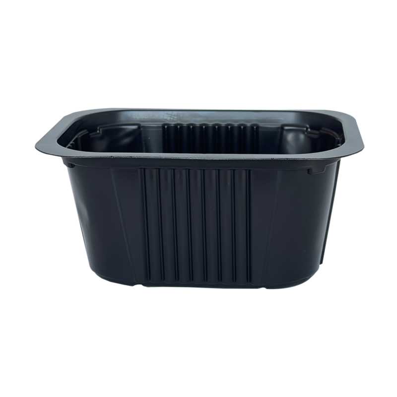 miska 136x96x68 mm, na zatavení - černá (100 ks/balení)